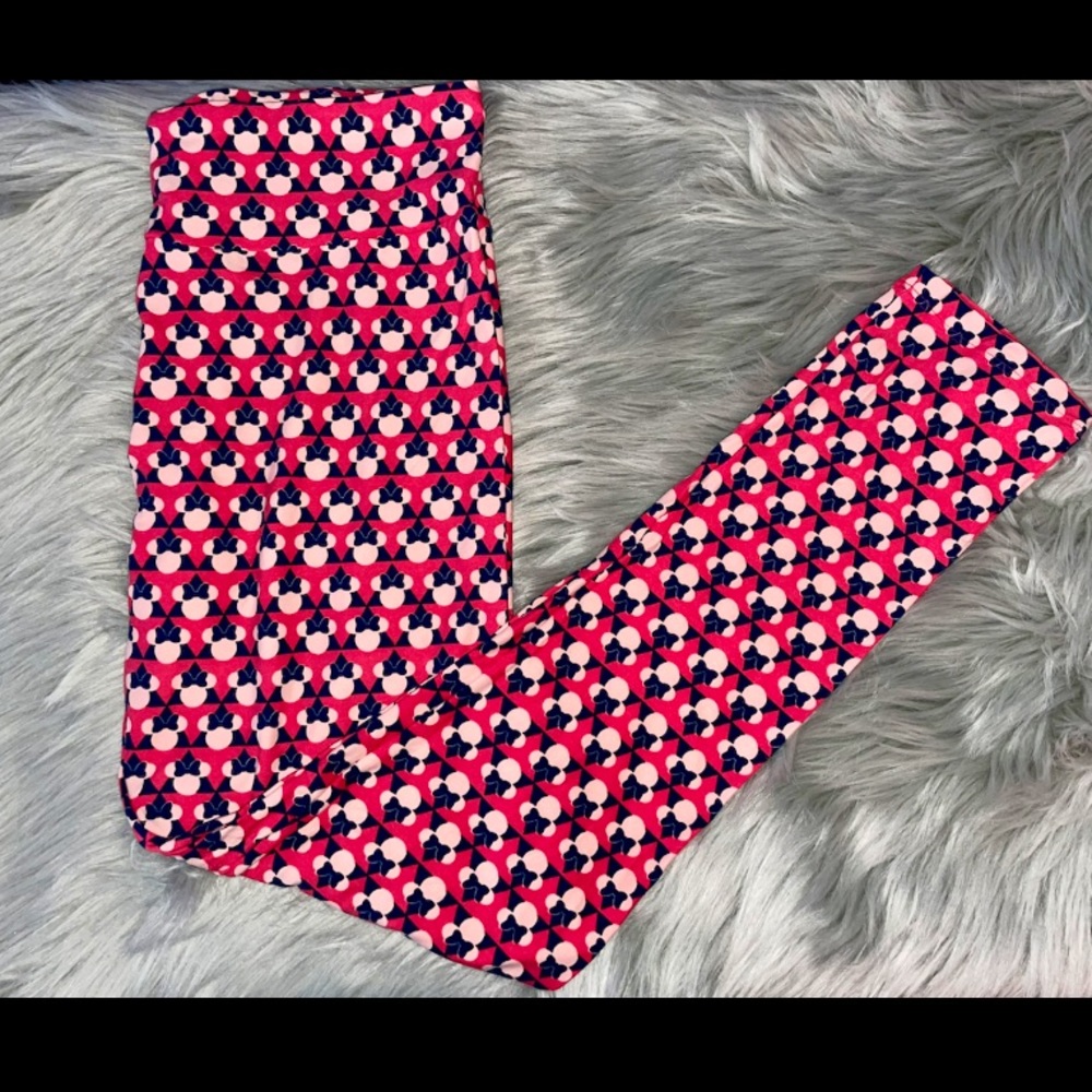 🐭RARE🐭 DISNEY Minnie Mouse LuLaRoe Leggings TALL & CURVY